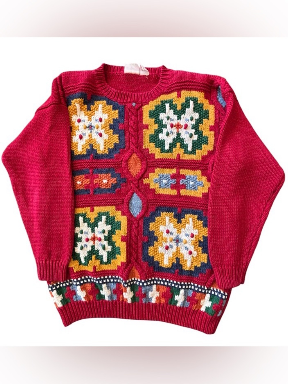 Vintage Christmas Holiday Sweater Size Medium Huntington Ridge SKU 26